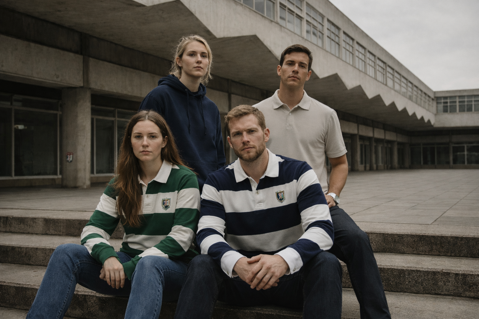 Men's Navy/Ecru Whitby Sporting Shirt