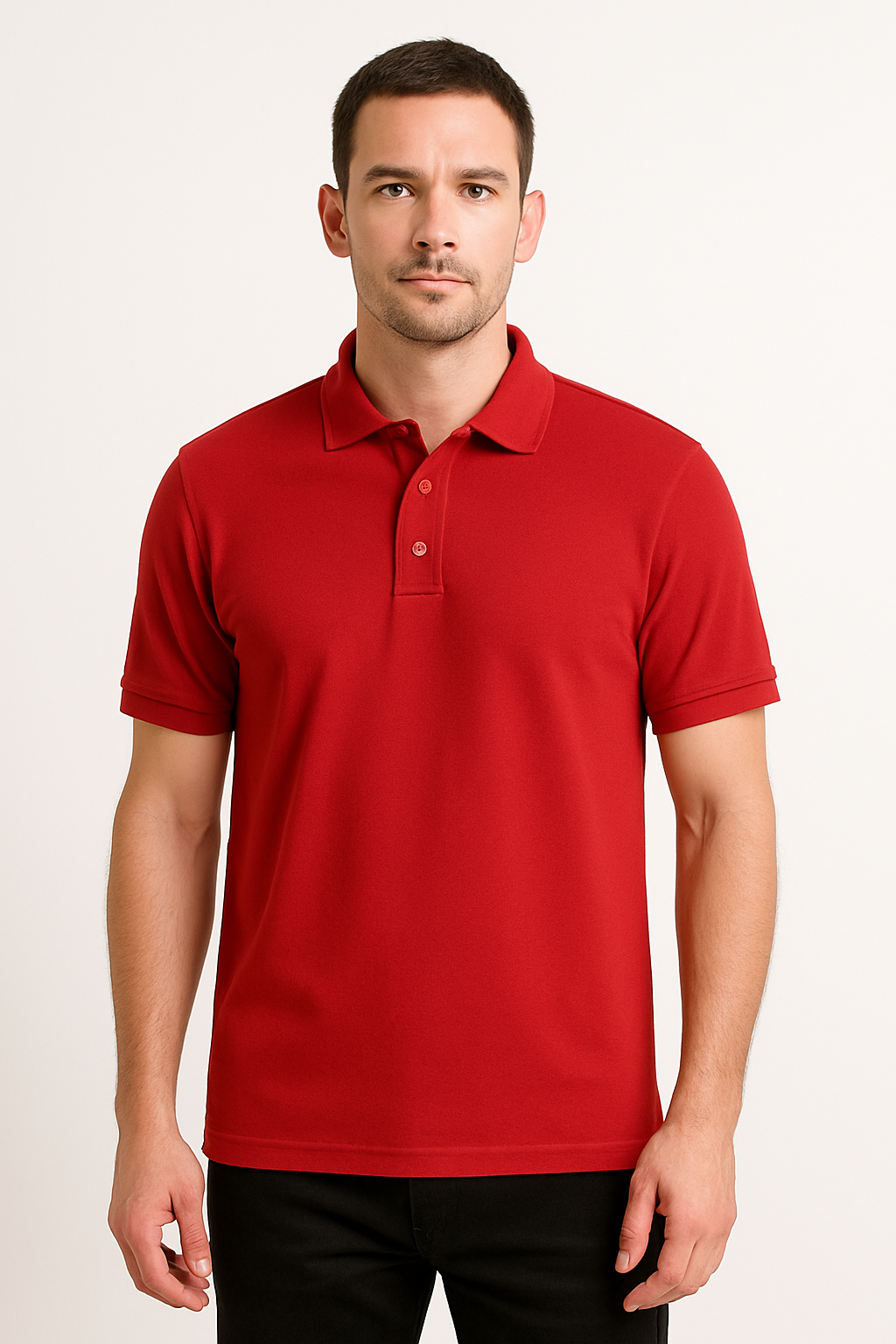 Short sleeved polo with Union Flag logo