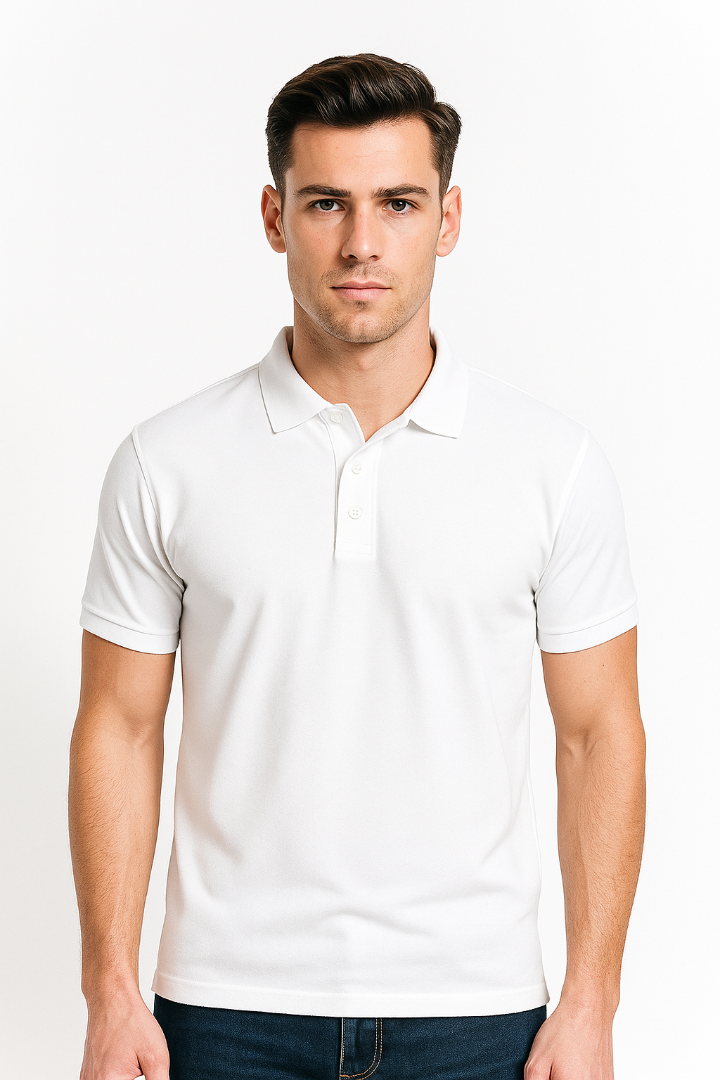 Short sleeve polo with welsh branding
